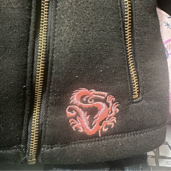 KIDS DISNEY PRINCESS METALLIC MOTO JACKET WITH APPLIQUES/SIZE: 7/8 - Picture 5 of 15